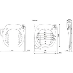 Abus Rahmenschloss Tectic 496 NR -Fahrrad Zubehör Verkauf 35829 2 Y 967